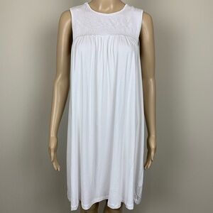 ASOS Sleeveless Tent White Shift Dress‎ Size 8